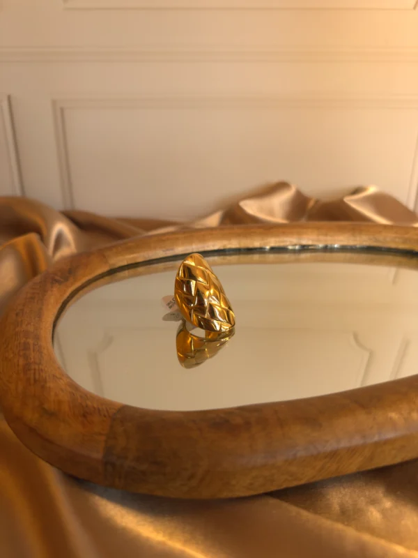 Anillo maxi texturizado